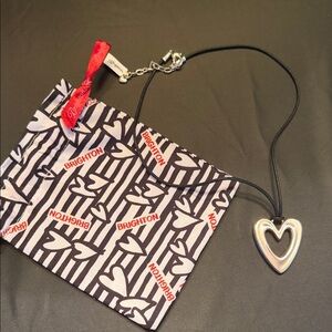 Brighton Silver Chain with Black Cord